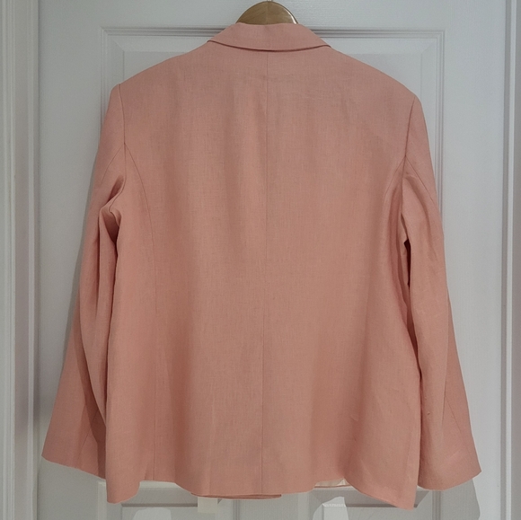 NWT Zara Double Breasted Linen Blend Blazer - Picture 5 of 13